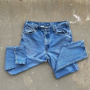 Carhartt Men's B17 DST Relaxed Fit Light Blue Denim Jeans Size 38 X 34